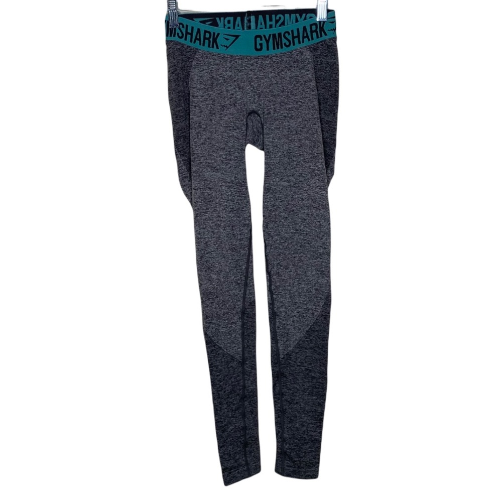 Gymshark Flex Leggings Grey and Turquoise